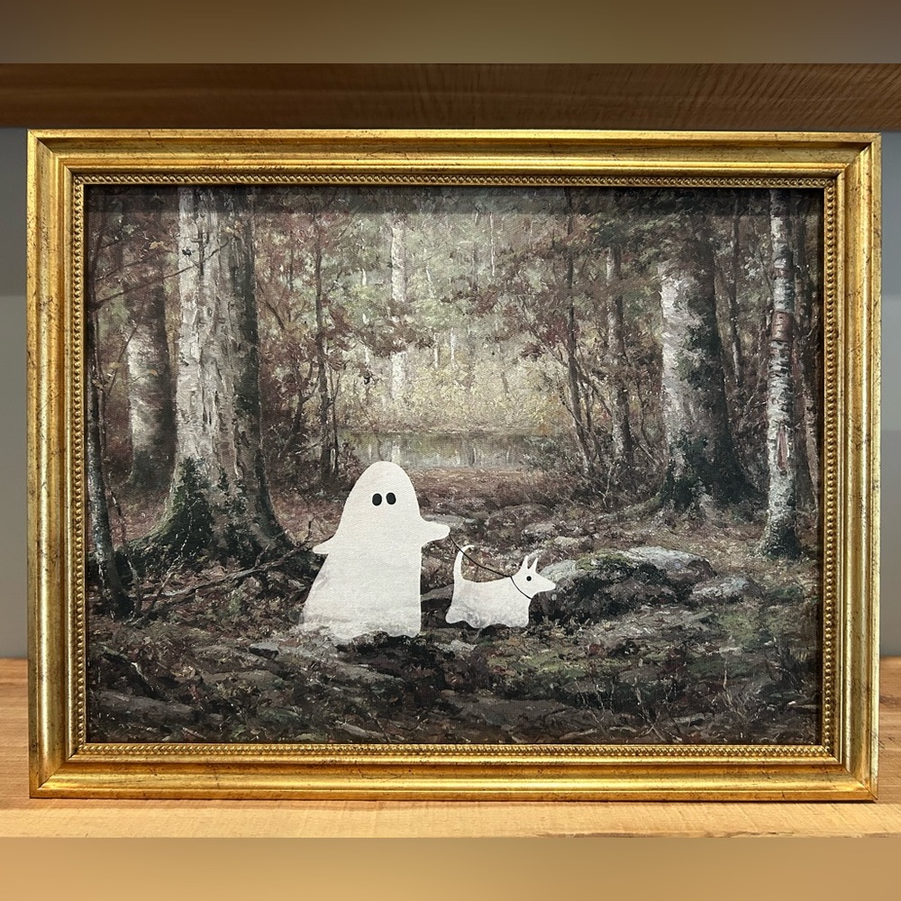 NEW Halloween Ghost & Ghost Dog Portrait